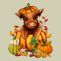 Fall Autumn Heifer Pumpkin Heavy Core Tee | Teevron