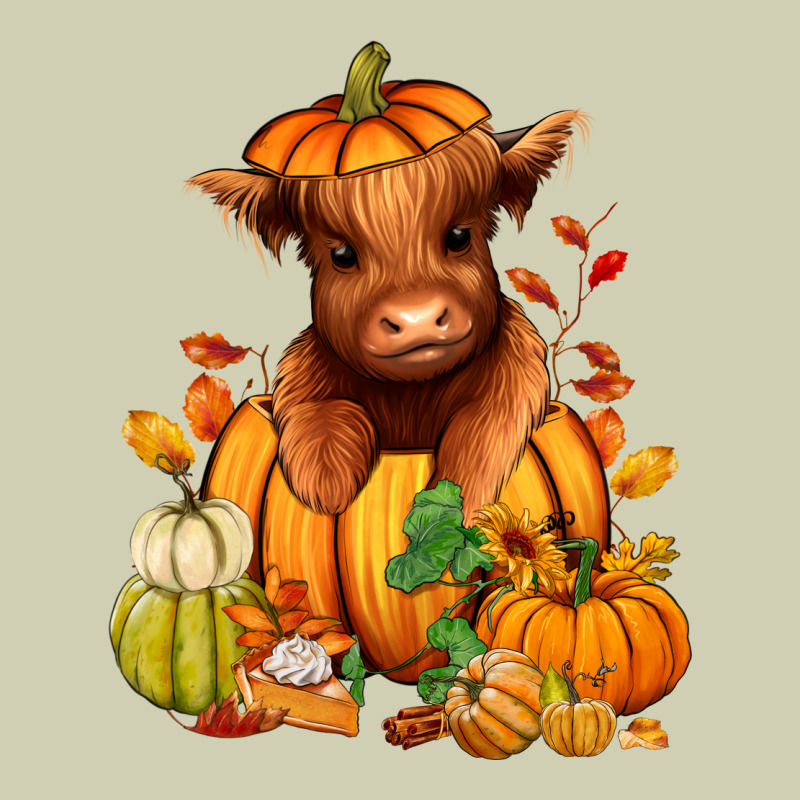 Fall Autumn Heifer Pumpkin Heavy Core Tee by RanaPortraitStore | Teevron