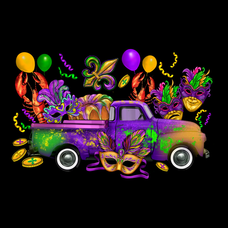 Mardi Gras Truck Heavy Core Tee by CowGirlArtShop | Teevron