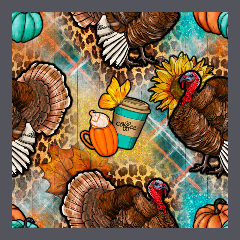 Thanksgiving Turkey Seamless Pattern Vintage Hoodie by BundleAndBundleShop | Teevron