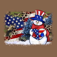 Patriotic Snowman Background 4th Of July Premium Tee | Teevron