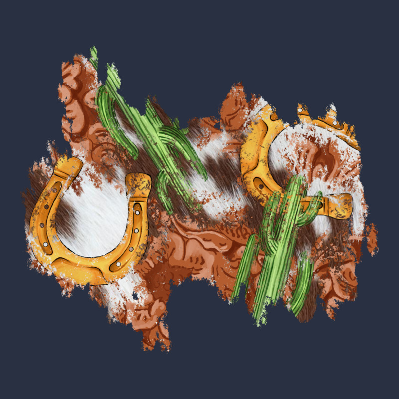 Horseshoe Cowhide Cactus Patch Heavyweight Sweatshirt by AdoDesignShop | Teevron