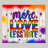 More Love Less Hate Tumbler Heavyweight Hoodie | Teevron