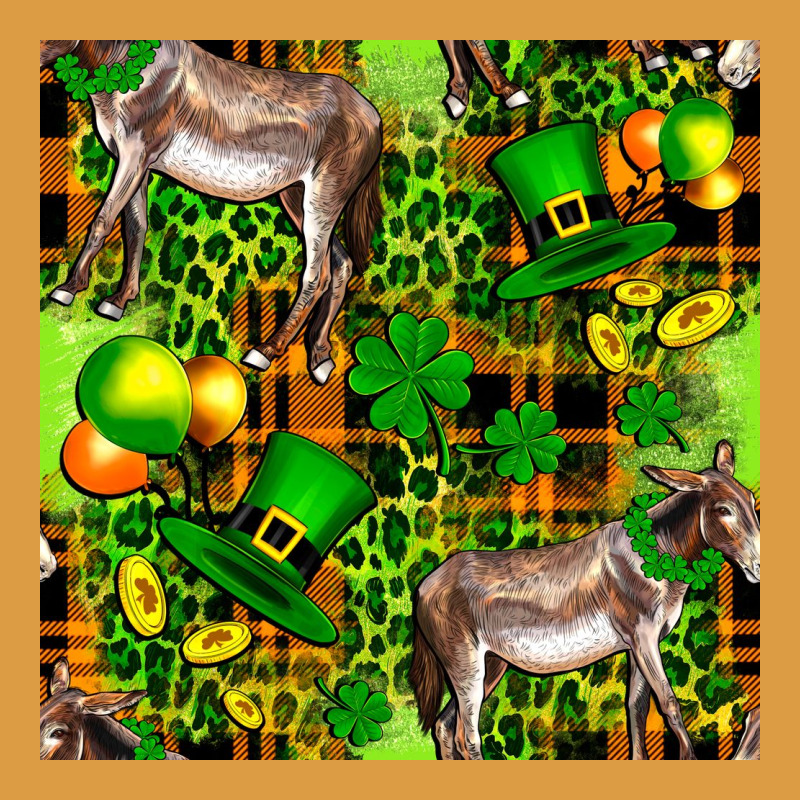 St. Patrick's Donkey With Leprechaun Urban Heavy Tee by FaDigitalArtStudio | Teevron