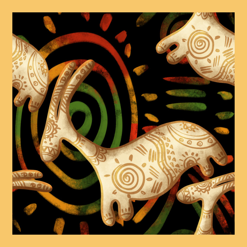 African Ethnic Animal Seamless Pattern Vintage Hoodie by BundleAndBundleShop | Teevron