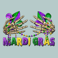 Mardi Gras Skeleton Hands Heavy Core Tee | Teevron