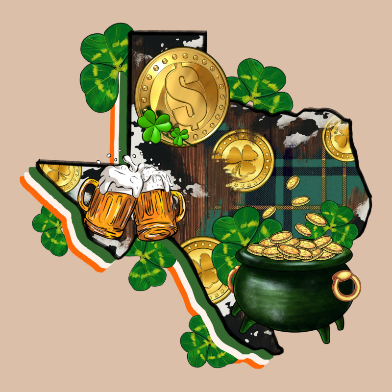 Texas Map St Patrick's Day Urban Heavy Tee by FaDigitalArtStudio | Teevron