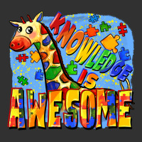 Knowledge Is Awesome Autism Giraffe Urban Heavy Tee | Teevron