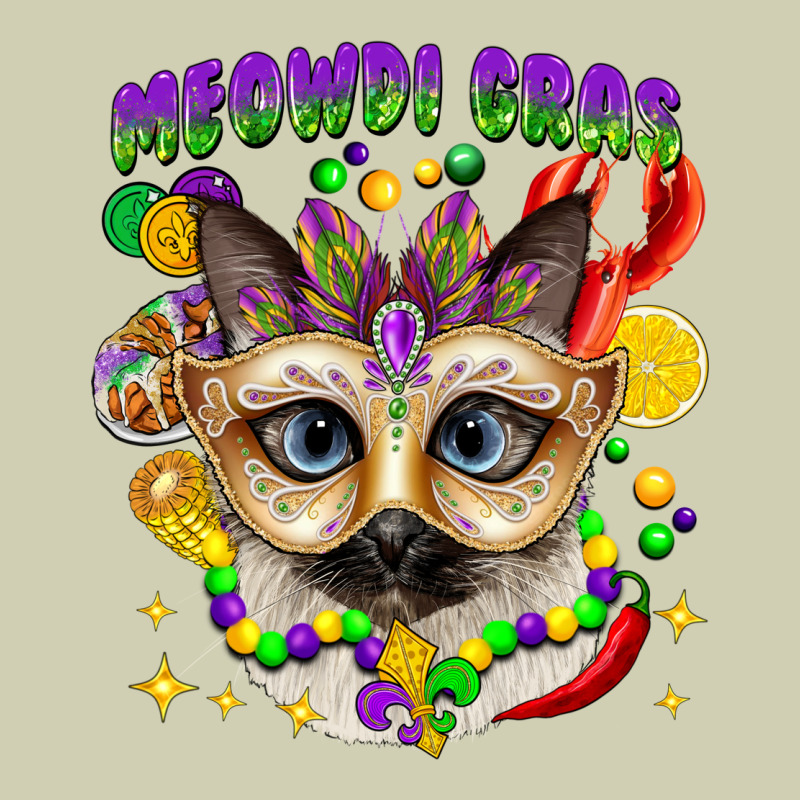 Meowdi Gras Mardi Gras Cat Heavy Core Tee by CowGirlArtShop | Teevron