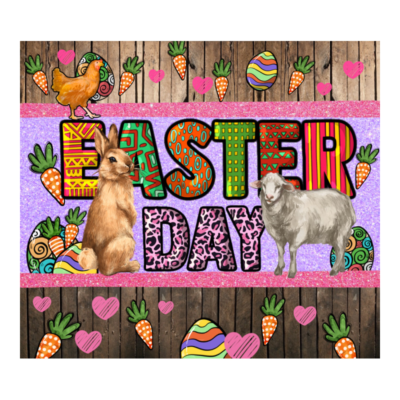 Easter Day Farm Animals Tumbler Premium Tee by HowdyJamesFarm | Teevron