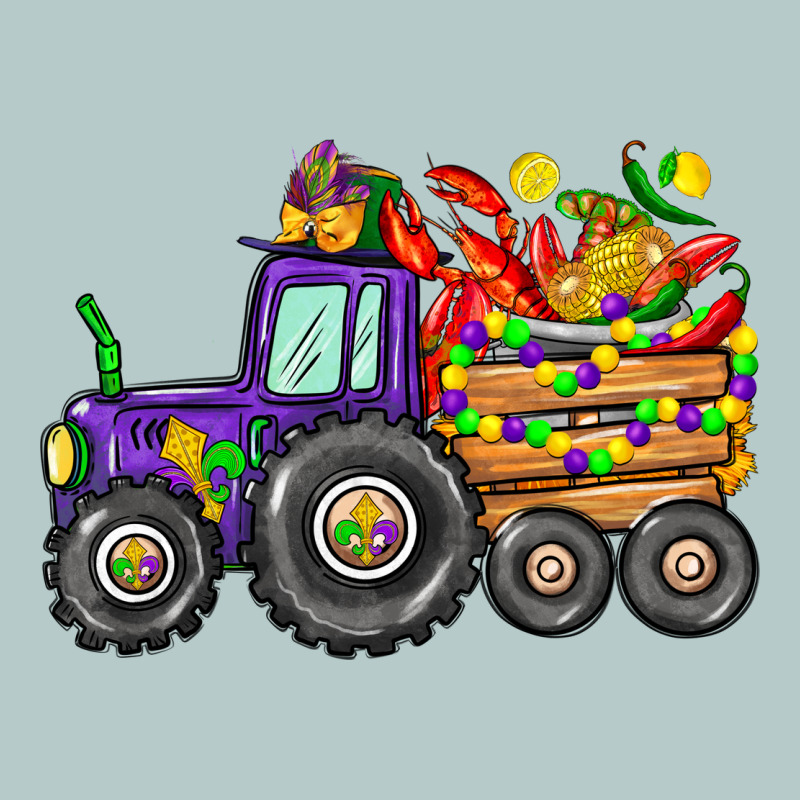 Mardi Gras Tractor Heavy Core Tee by CowGirlArtShop | Teevron