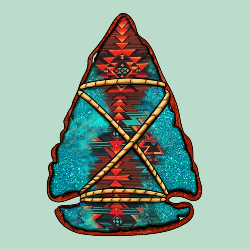 Turquoise Glitter Aztec Arrowhead Premium Hoodie by Jasminsmagicworld | Teevron