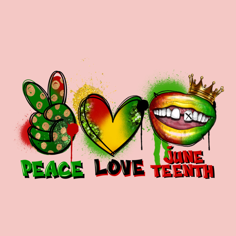 Peace Love Juneteenth Urban Heavy Tee by FaDigitalArtStudio | Teevron