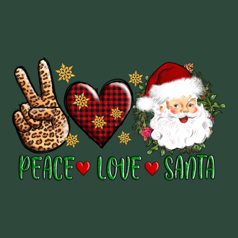 Peace Love Santa Zipper Hoodie by AdoDesignShop | Teevron