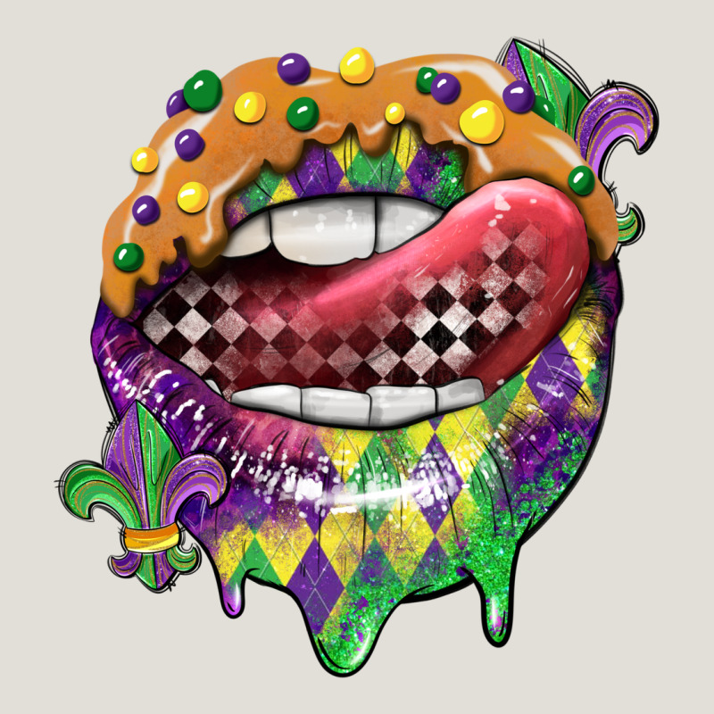 Mardi Gras Lips Heavy Core Tee by CowGirlArtShop | Teevron