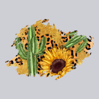 Cactus Leopard Sunflower Glitter  Patch Heavyweight Sweatshirt | Teevron