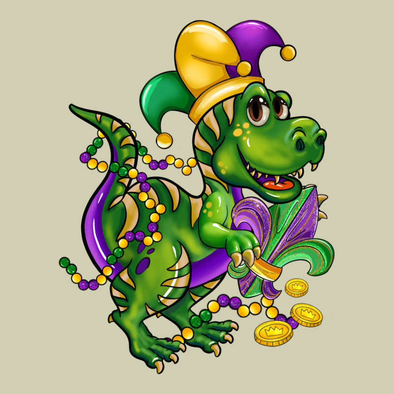 Mardi Gras Trex Heavy Core Tee by CowGirlArtShop | Teevron