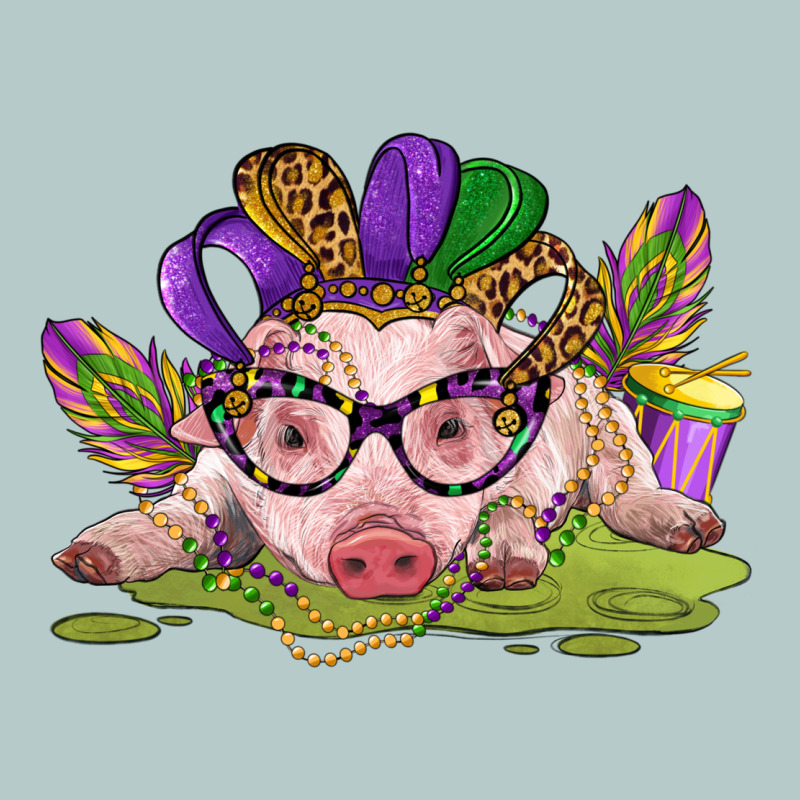 Mardi Gras Pig Heavy Core Tee by CowGirlArtShop | Teevron