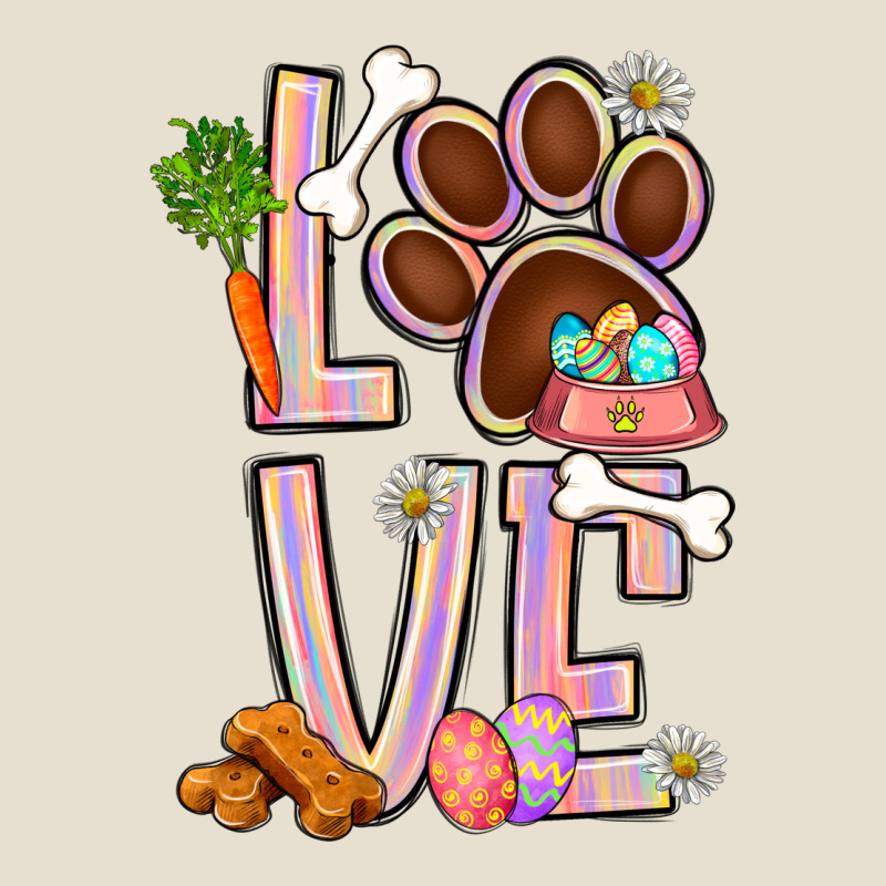 Tie Dye Easter Love Dog Paw Urban Heavy Tee by BundleAndBundleShop | Teevron