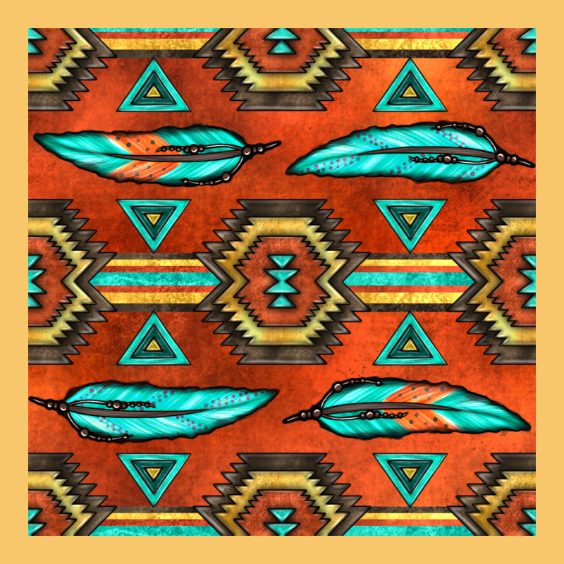Native American Aztec Seamless Pattern 2 Vintage Hoodie by BundleAndBundleShop | Teevron