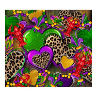 mardi gras hearts | Teevron