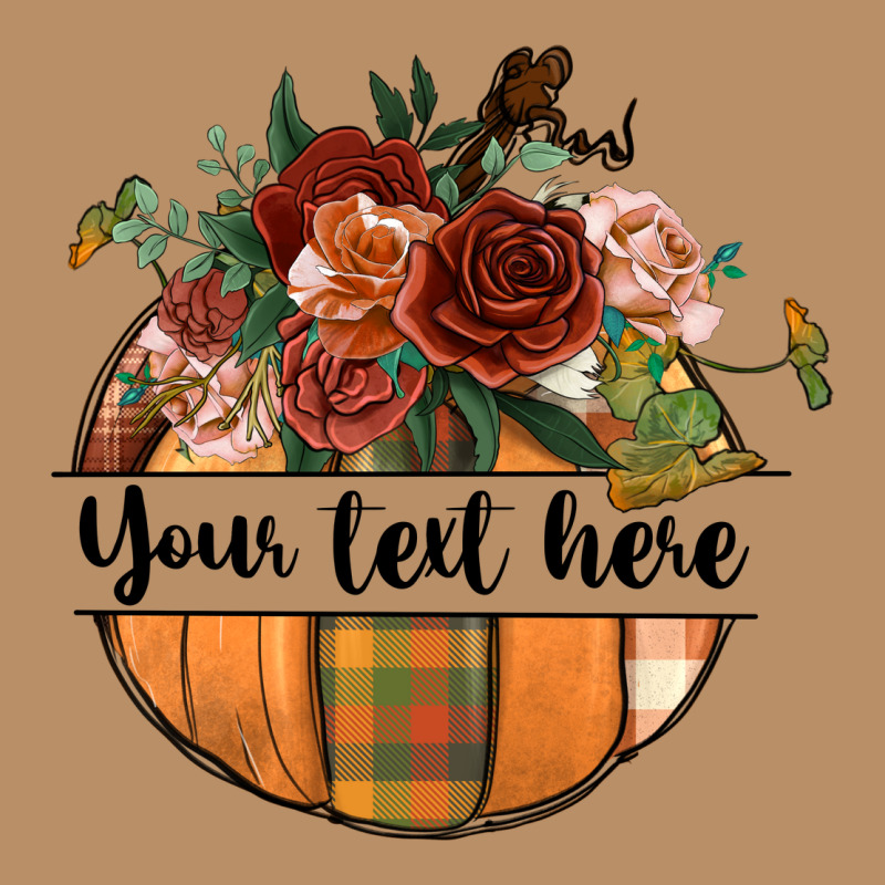 Preview Customize Floral Pumpkin Vintage Hoodie by BundleAndBundleShop | Teevron
