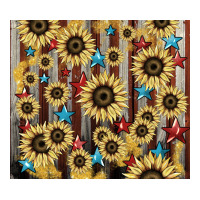 America flag sunflower star tumbler | Teevron