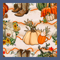 Fall Heifer Seamless Pattern Vintage Hoodie | Teevron