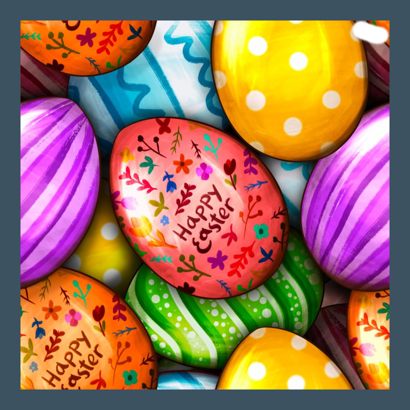 Happy Easter Eggs Seamless Pattern Urban Heavy Tee by BundleAndBundleShop | Teevron