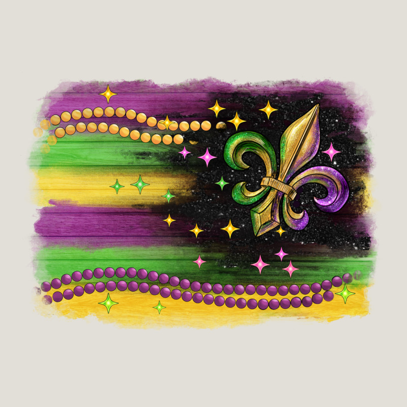Mardi Gras Flag Heavy Core Tee by CowGirlArtShop | Teevron