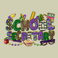 School Secretary Mardi Gras Heavy Core Tee | Teevron
