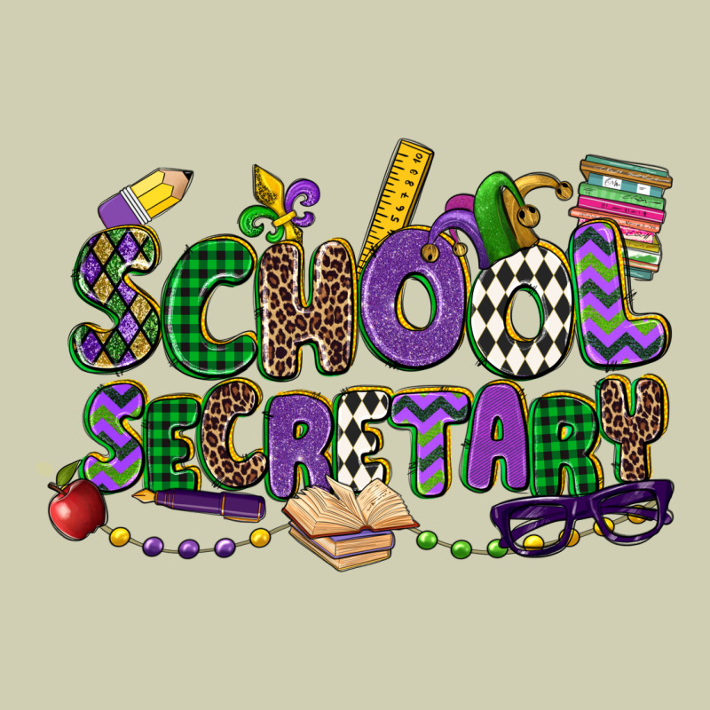 School Secretary Mardi Gras Heavy Core Tee by CowGirlArtShop | Teevron