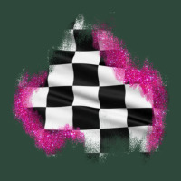 Race Flag Glitter Patch Zipper Hoodie | Teevron