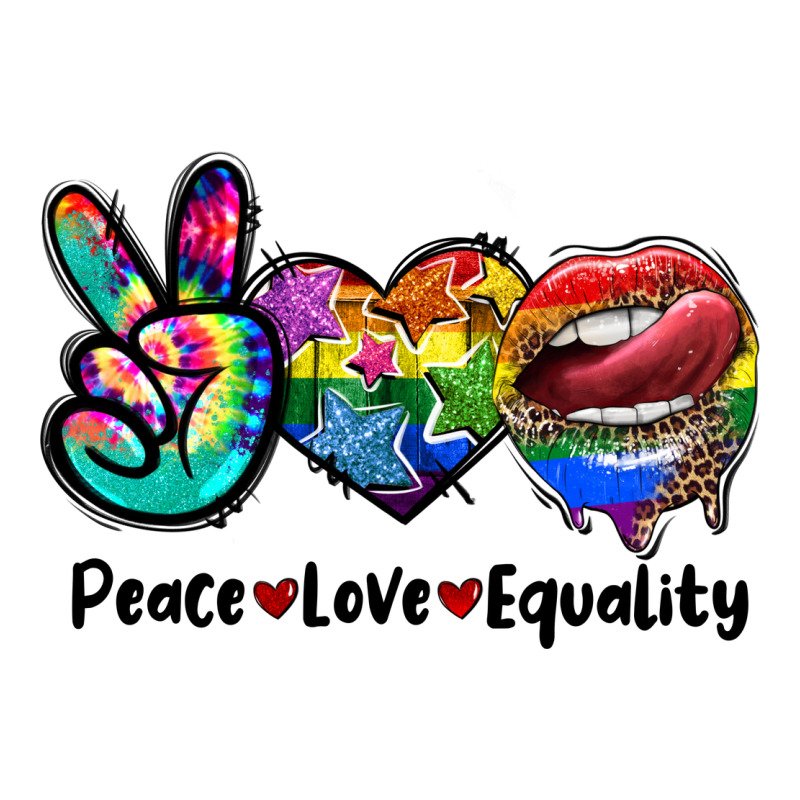 Peace Love Equality Lgbt+ Premium Tee by CowGirlArtShop | Teevron