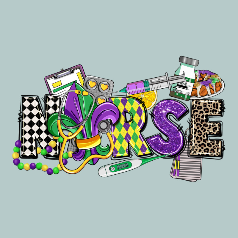 Nurse Mardi Gras Heavy Core Tee by CowGirlArtShop | Teevron