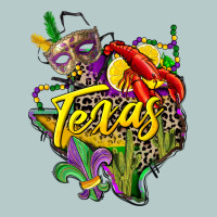 Texas Map Mardi Gras Heavy Core Tee | Teevron