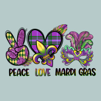 Peace Love Mardi Gras Heavy Core Tee | Teevron