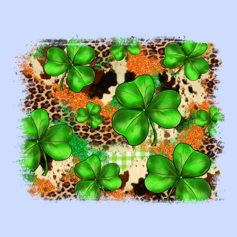 St.patricks Plaid  Green Glitter Cowhide  Leopard Urban Heavy Tee by FaDigitalArtStudio | Teevron