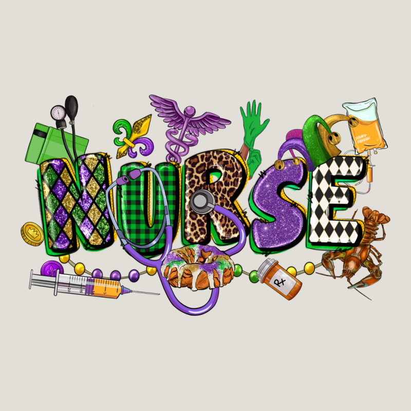 Nurse Mardi Gras Heavy Core Tee by CowGirlArtShop | Teevron