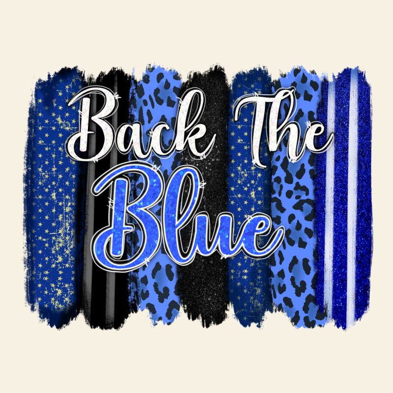 Back The Blue Brushstrokes Vintage Tee by FaDigitalArtStudio | Teevron