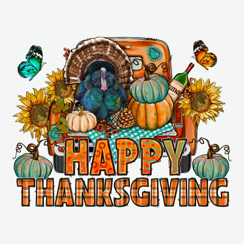 Happy Thanksgiving With Truck Bbs Urban Heavy Tee by BundleAndBundleShop | Teevron