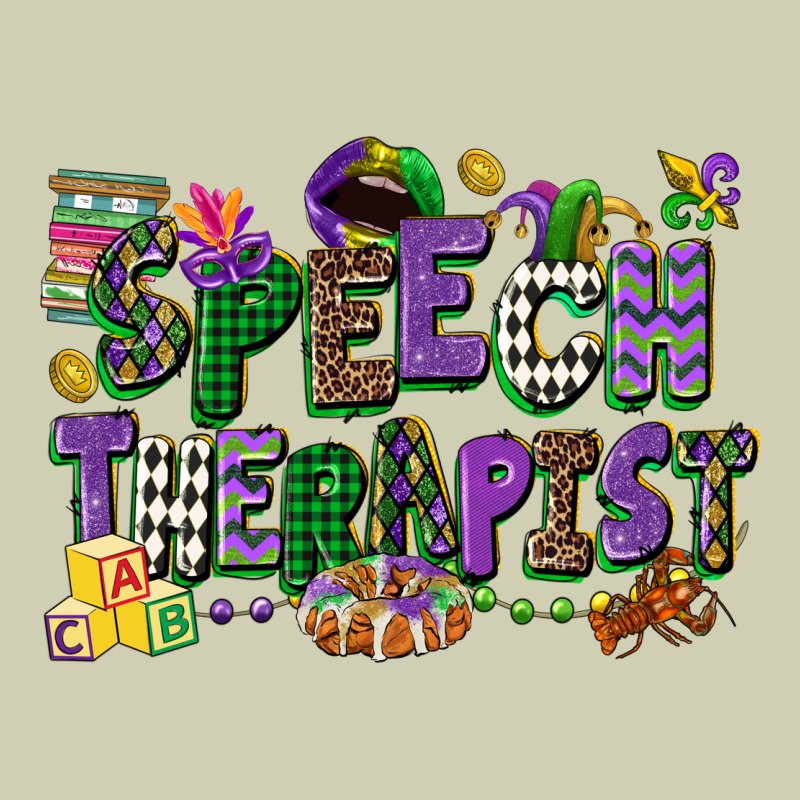 Speech Therapist Mardi Gras Cowgirl Heavy Core Tee by CowGirlArtShop | Teevron