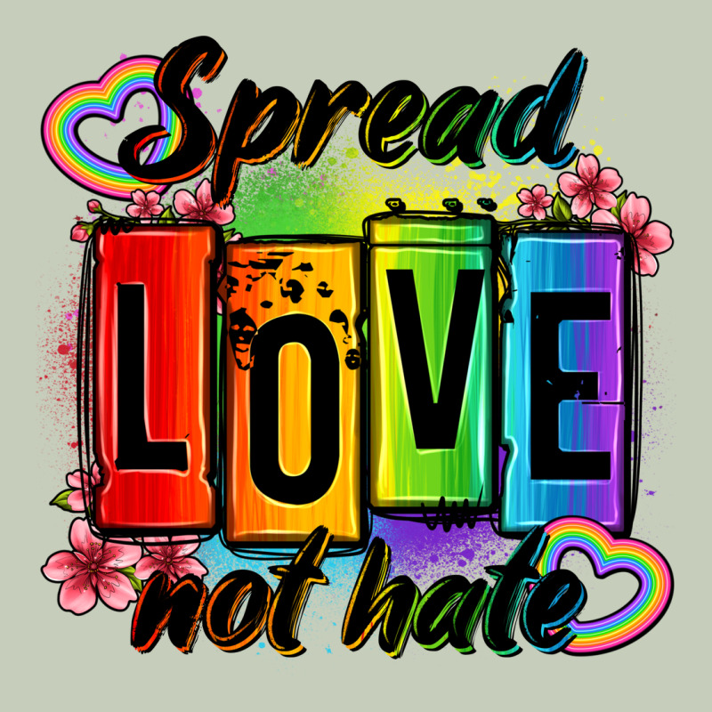 Spread Love Not Hate Ladies Tee by OliviaCreatesArt | Teevron