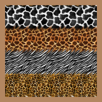 Safari Animals Seamless Pattern Long Sleeve Tee | Teevron