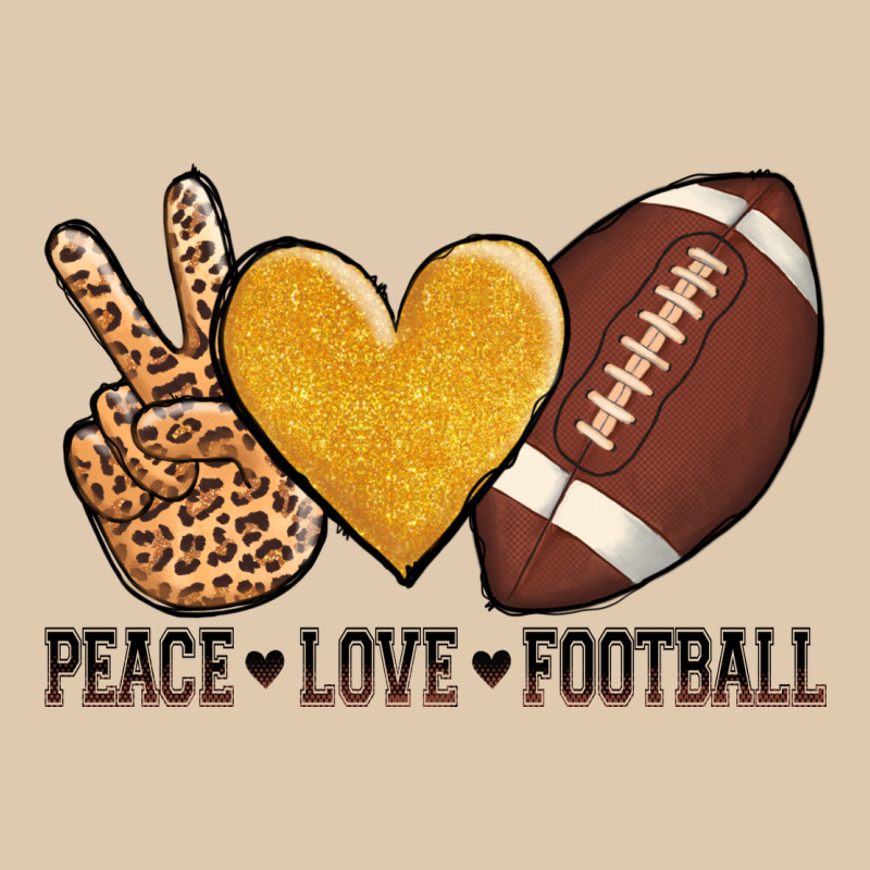 Peace Love Football Heavyweight Sweatshirt by AdoDesignShop | Teevron