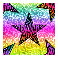 zebra glitter star seamless pattern | Teevron