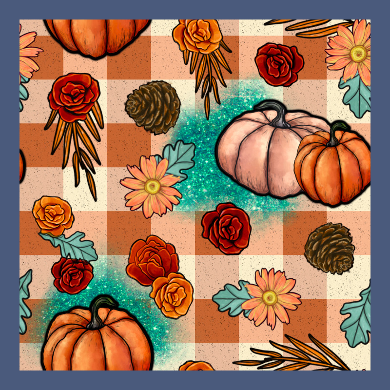 Floral Pumpkins Seamless Pattern Vintage Hoodie by BundleAndBundleShop | Teevron