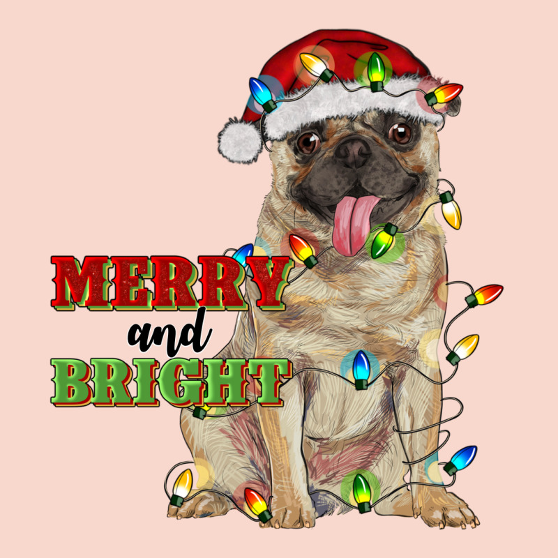 Merry And Bright Pug Urban Hoodie by RanaPortraitStore | Teevron