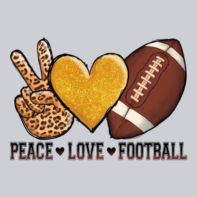 Peace Love Football Revize Heavyweight Sweatshirt by AdoDesignShop | Teevron