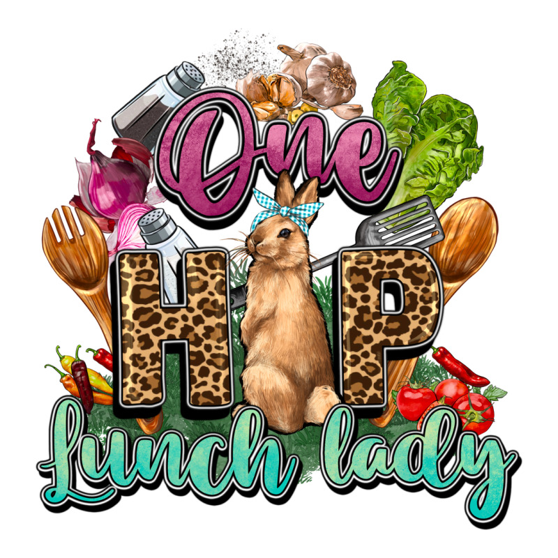 One Hip Lunch Lady Easter Day Premium Tee by HowdyJamesFarm | Teevron